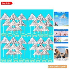 20 DIY Coloring Kites - Fun Craft for Kids with Pre-Printed Designs  Handles