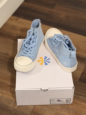 Freshy Vulkan High Top Men's Sneakers Sky Blue Canvas EU 43 US 10 Embroidered 