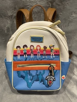 Loungefly Mini Backpack Stranger Things 3 Summer of 85 Hellfire Club Keychain