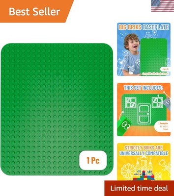 Large Green Building Brick Baseplate - The Perfect Foundation for Creative Fun!