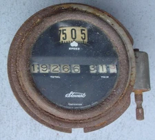 Vintage Stewart Warner Speedometer Gauge w/ Trip Antique Car Auto Rat Rod 4Parts