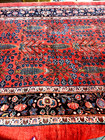 Antique Hand-woven Coral Red wool rug Cedar Floral & Trees  Oriental wool carpet — photo 10