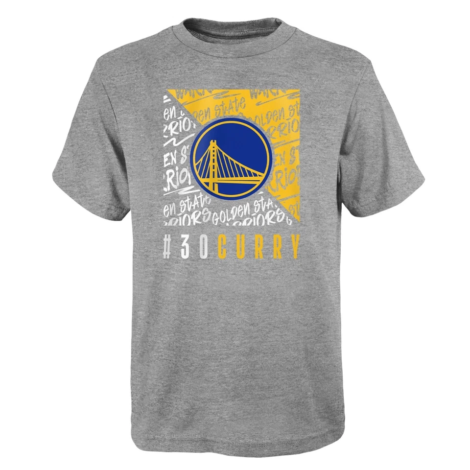 NBA T-Shirt Golden State Warriors Stephen Curry grau Divide II Shirt Basketball - Bild 1 von 1