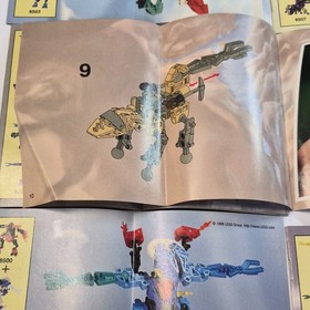 LEGO Technic Throwbots Manuals Lot 8500-8507 + Super Throwbots Poster