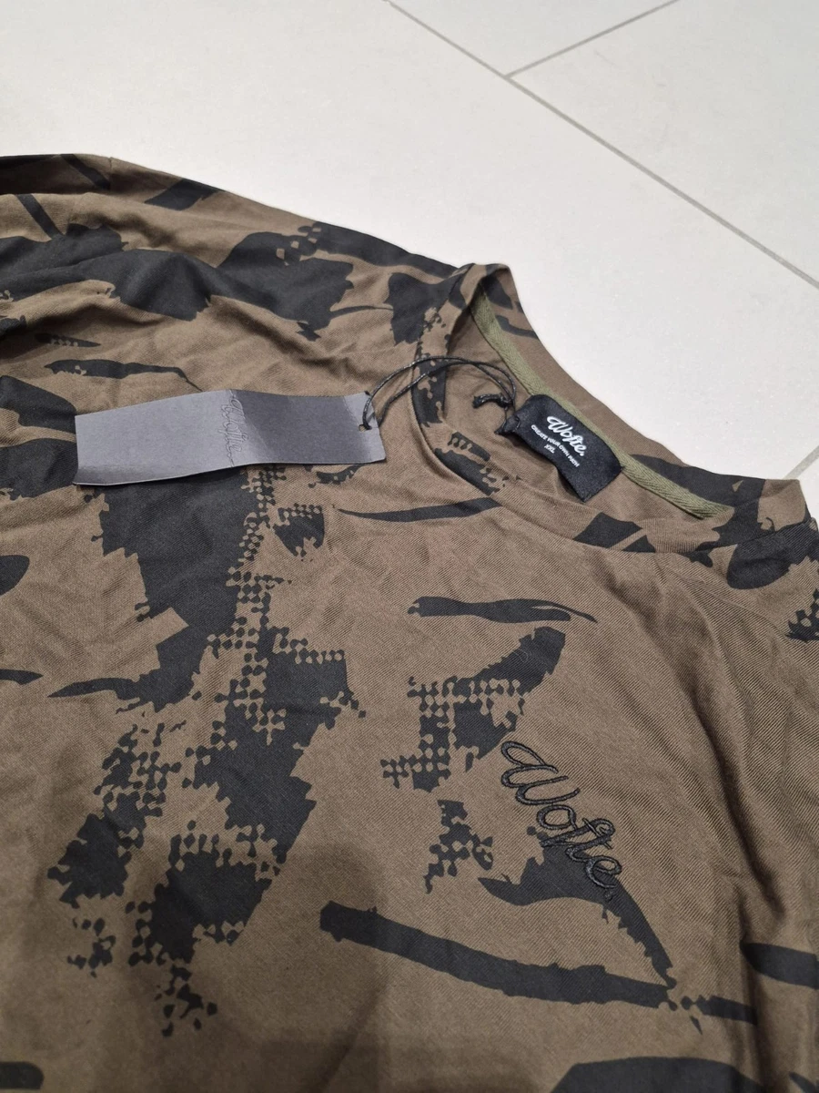 Camiseta manga larga Wofte Shadow camuflada. Pesca de carpa.
