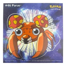 Pokemon Collect 'em Stick-Ups Paras #46 Large 4” Sticker Priss Prints