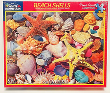 White Mountain Beach Shells 550 Piece Jigsaw Puzzle NEW 2020 Sealed 1486