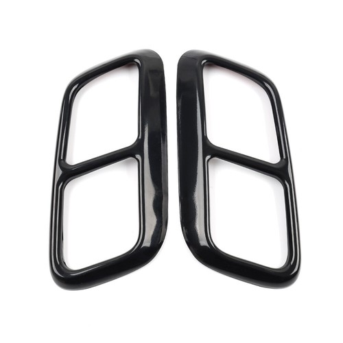 2xExhaust Muffler Pipe Cover Trim Black For Land Rover Range Rover Sport 2018-19 - Imagen 7 de 12
