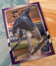 2021 Topps Chrome Purple DANIEL LYNCH RC Kansas City Royals #USC34
