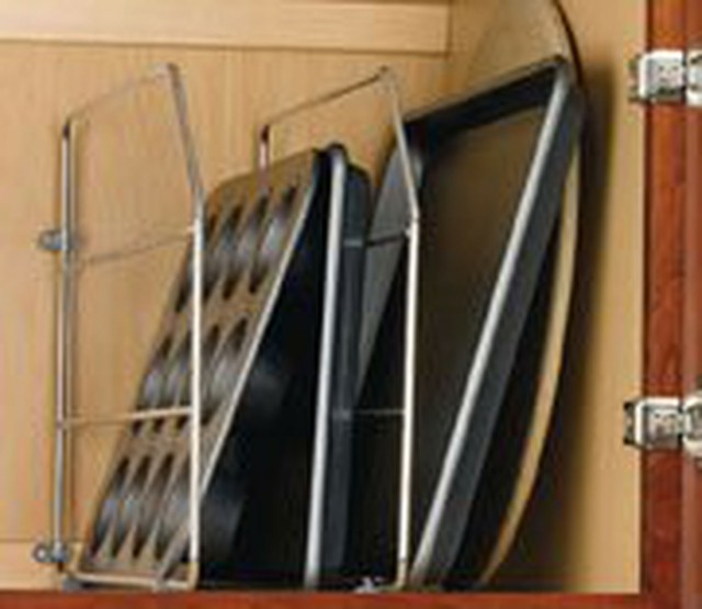 Base Cabinet Tray Dividers/Metal, 1/4"W x 20"D x 18"H ...
