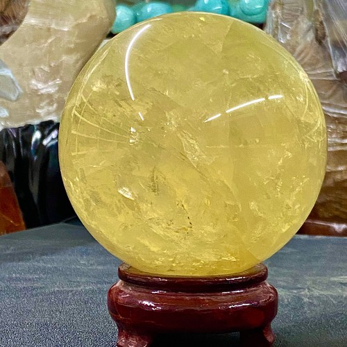5.31LB Natural Yellow crystal ball Quartz Citrine sphere Mineral healing - 第 6/12 張圖片