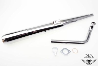 28mm Auspuff Anlage mit Flansch Krümmer SET für Kreidler Florett K54 LF RM RMC