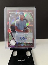 2021 prizm draft picks baseball Frank Mozzicato Burgundy Cracked Ice Auto #PDP7