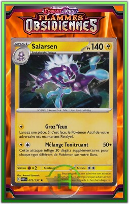 Salarsen Holo - EV3:Obsidianische Flammen - 072/197 - Pokemon Karte DE Neu