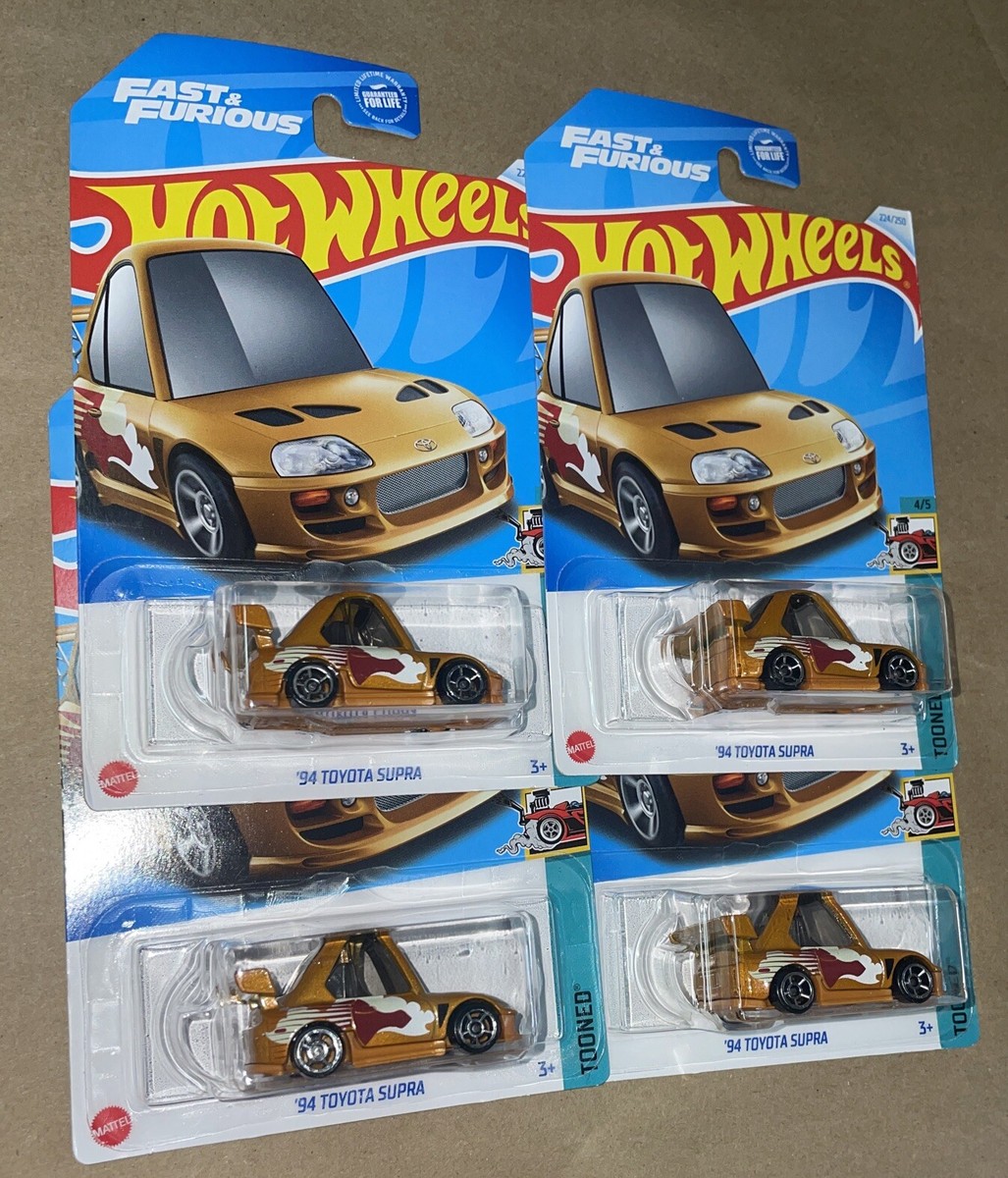 Hot Wheels 1 New Sealed TOONED Fast & Furious Gold Toyota Supra