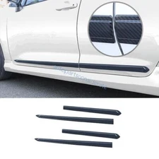 For Toyota Corolla 2020-2024 Carbon Fiber Steel Body Guard Molding Cover 4pcs