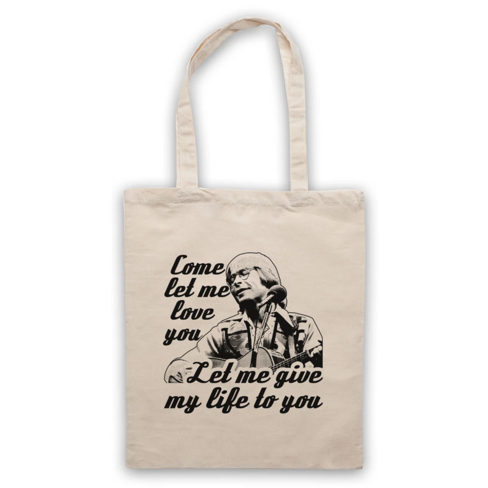 THE GUNS OF BRIXTON ANNIE'S SONG JOHN DENVER YOU FILL UP MY SENSES FOLK TOTE BAG LIFE SHOPPER