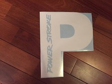 Powerstroke Decal 10 P Back Window Decal Sticker Diesel White Powerstroke Decal 10 P Back Window Decal Sticker Diesel White