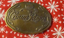 Crown Royal Belt Buckle Whiskey Advertising Promo Collectible belt buckle