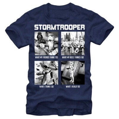 Star Wars What Troopers Do Stormtrooper Meme T-Shirt Shirt Herren Offiziell