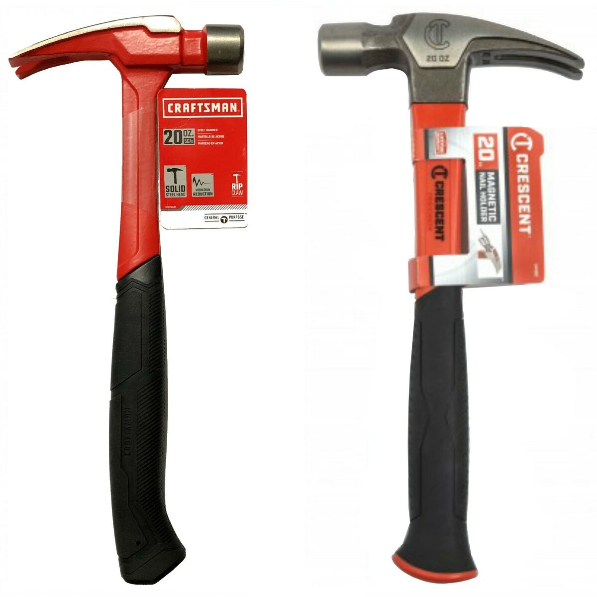 20 oz. Magnetic Nail Holder, Rip Claw Hammer w. Fiberglass 20 oz. Magnetic Nail Holder, Rip Claw Hammer w. Fiberglass
