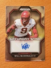 2023 Prizm Draft Saturday Star Signatures #30 Will McDonald IV Iowa State Auto