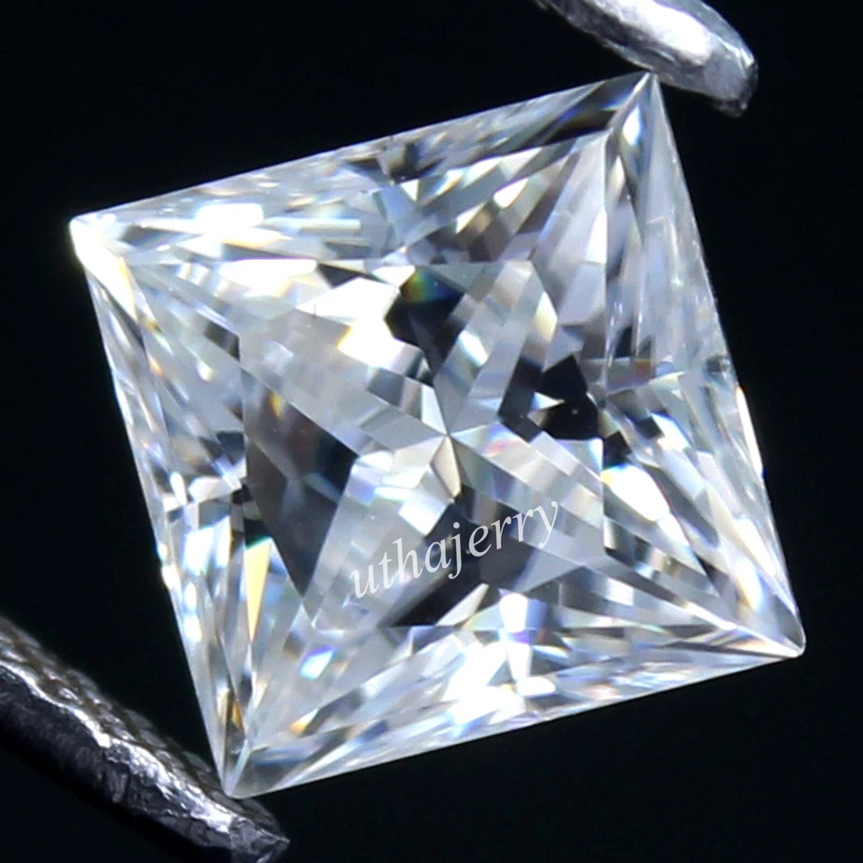 Beautiful TCW 1.10 Ct DE Color VS1 White Loose Diamond 6x6 mm Princess Cut - Image 4 of 4
