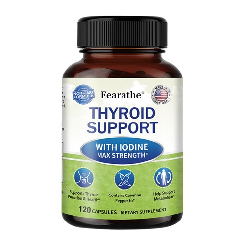 Advanced Thyroid Support Supplement mit Jod Kapseln Kostenloser Versand - Bild 13 von 13