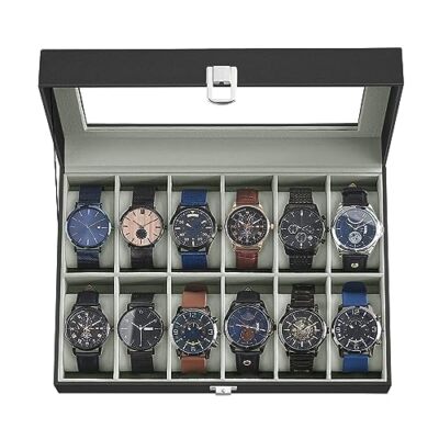 Vitrine Luxe Maestro Relojero - écrin Pour 8 Montres + Rangement Gemellos