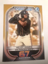 2021 Bowman Scout's Top 100 Jumbo 5x7 Heliot Ramos Giants BTP-67 /10