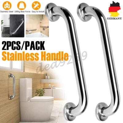 DED 2x Edelstahl Haltegriff Sicherheit Handlauf Für Bad Dusche Badgriff Rutschfeste