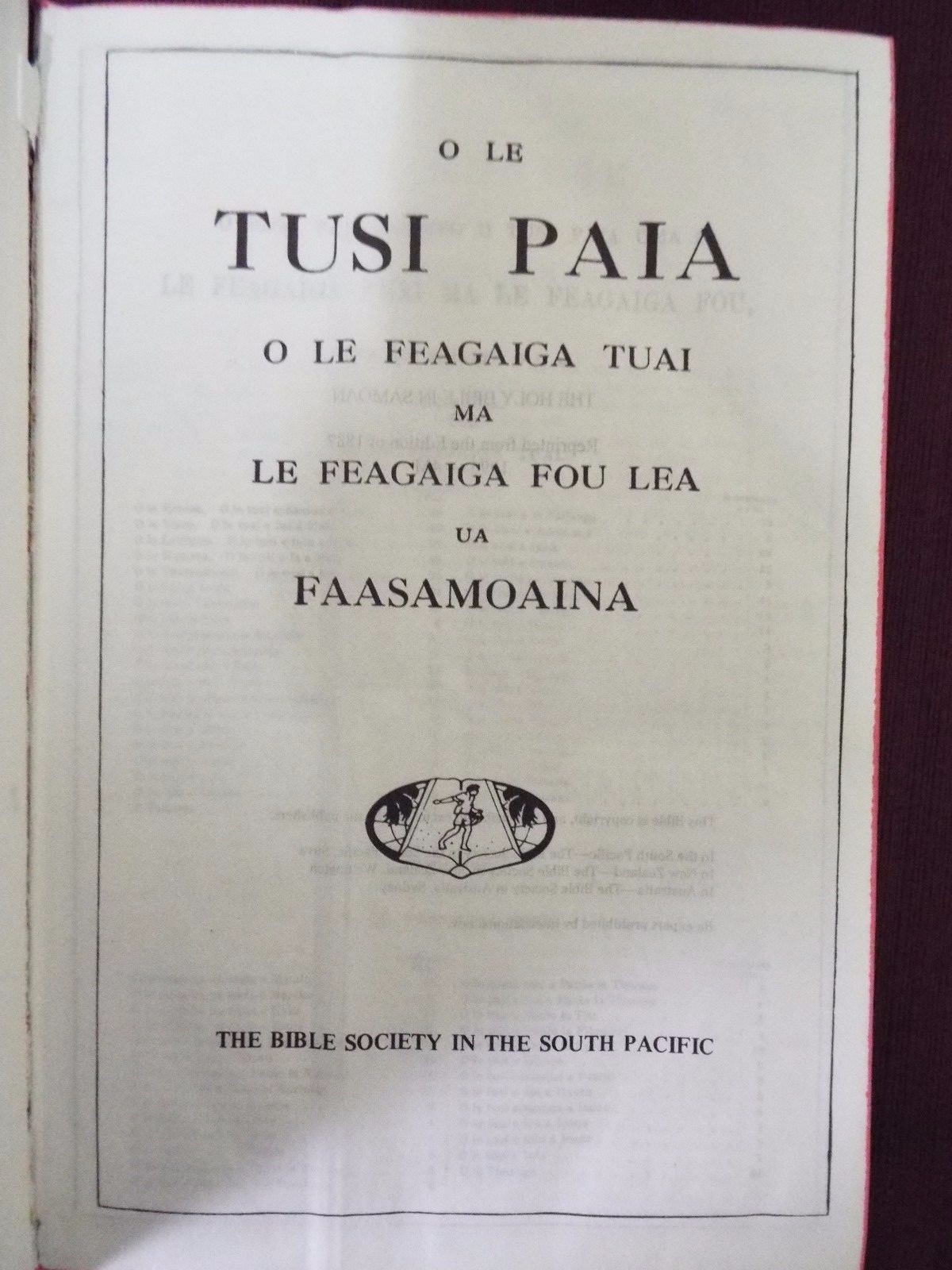1996 O Le Tusi Paia Bible eBay