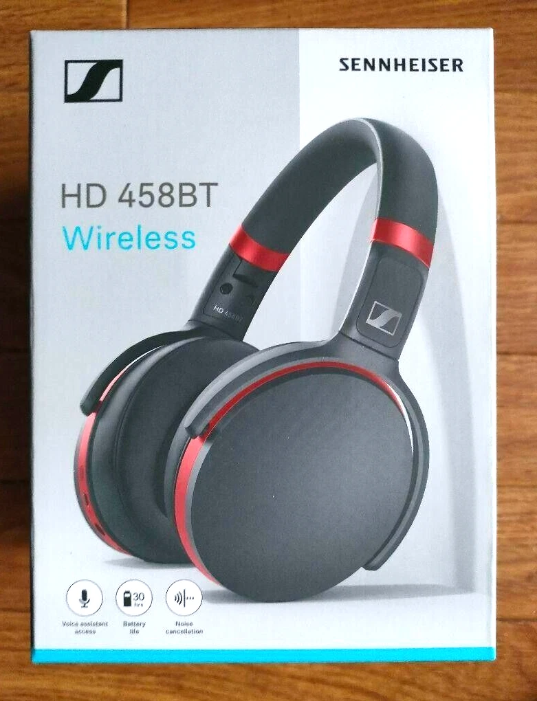 Sennheiser HD 458BT Wireless Noise Cancelling Headphones Black