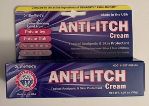 Dr Sheffield S Anti Itch Cream Topical Analgesic Skin Protectant Exp 03 2022 Ebay