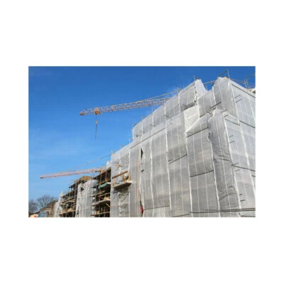 BAUHANDEL33 KG Gerüstschutzplane Bändchengewebe 2.6 m x 20 m 150 g/m² weiß