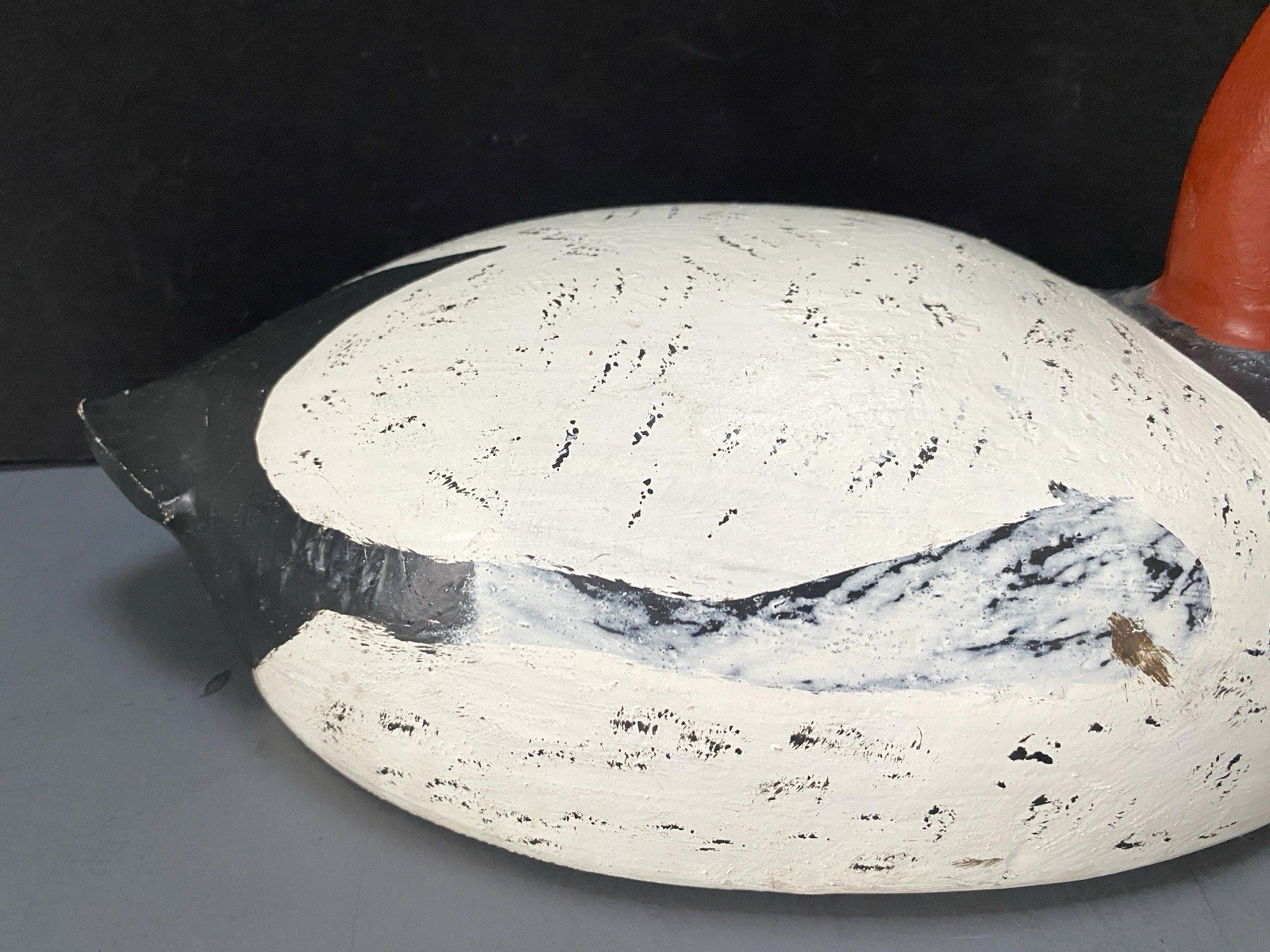 Vintage Redhead Duck Decoy (Drake), by Mike Pavolich, Glass Eyes, c1930-40's