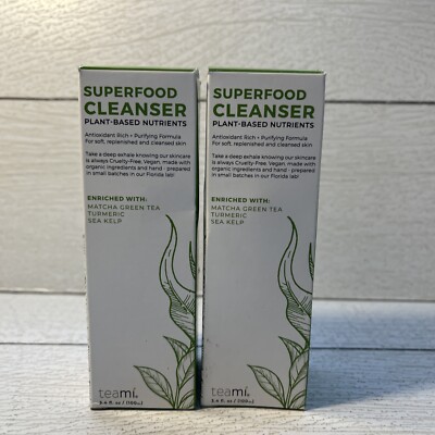 teami SUPERFOOD CLEANSER 3.4oz Each Lot Of 2