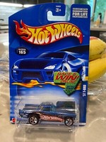 2002 Hot Wheels Mainline/Sammler 50.3M57 T-Bird Blau W / Chrom 5 Speichenfelgen