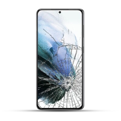 Samsung Galaxy S21 / S21 Plus Reparatur Kompletteinheit inkl. Gehäuserahmen  Dis