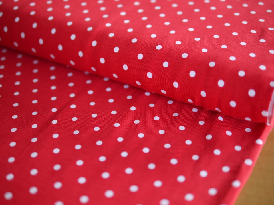 50 cm Baumwoll-Jersey Jerseystoff Kinderstoff gepunkteter Stoff Tupfen Punkte - Bild 3 von 4