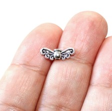 Wing Connector Charms Antique Silver Tone 25 charms in one lot CH617