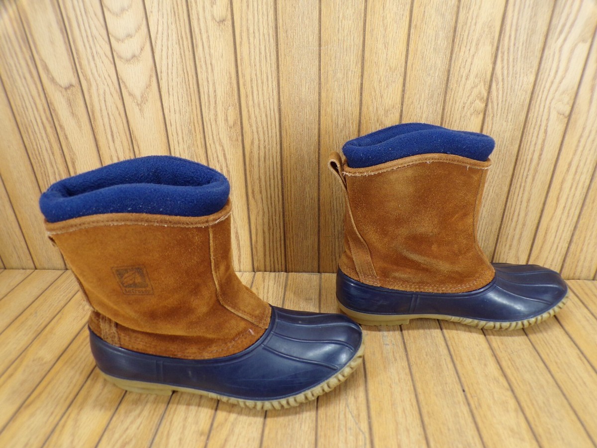 LaCrosse‎ Duck Boots Men 11 Brown Suede Rubber Polartec Lined Made in USA LaCrosse Suede Boots for Men for Sale | Shop New & Used  main image 4