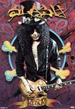 SLASH Guns N' Roses Large 11 x 17  Lenticular 3-D Picture / Poster Great 3-D!