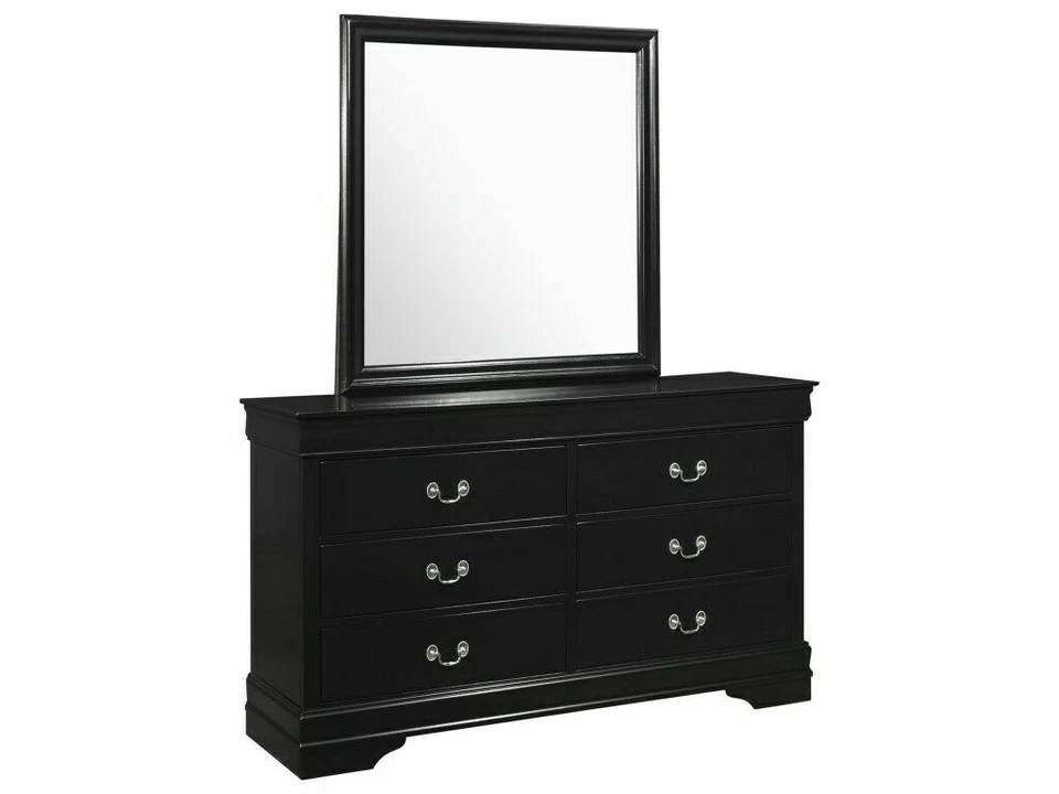 NEW Queen King Twin Full 4PC Black Sleigh Bedroom Set Modern Traditional B/D/M/N - Image 4 of 4