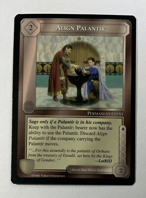 Align Palantir LIMITED BLACK BORDER METW CCG MIDDLE EARTH THE WIZARDS MECCG