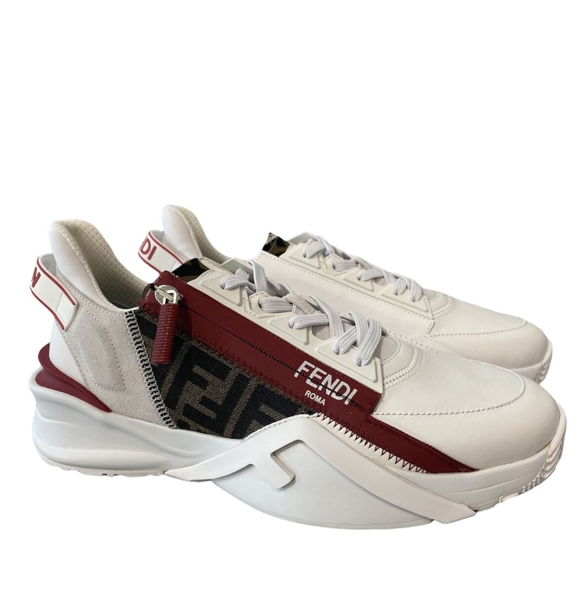 Fendi Flow FF White Red Sneakers Mens 11 | eBay Fendi Flow FF White Red Sneakers Mens 11 | eBay
