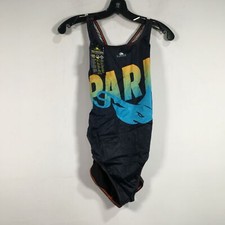 Turbo Water Polo 55566122 One Piece Swimsuit, Shark Youth Size 10Y/05 Wide -Navy