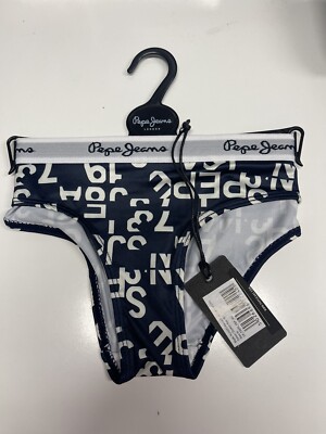 Pepe Jeans Women s Briefs. LUNA. Dulwich Navy. Pack Of 4. Size S