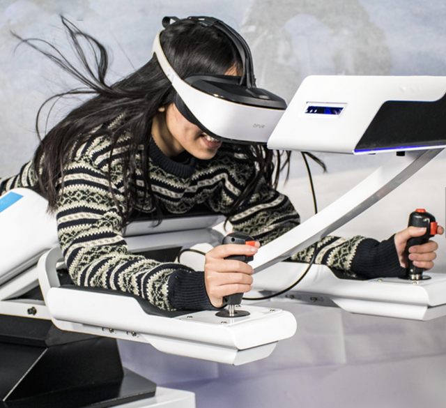 Commercial VR Flying Simulator Virtual Reality 3D Motion 360 Shooting