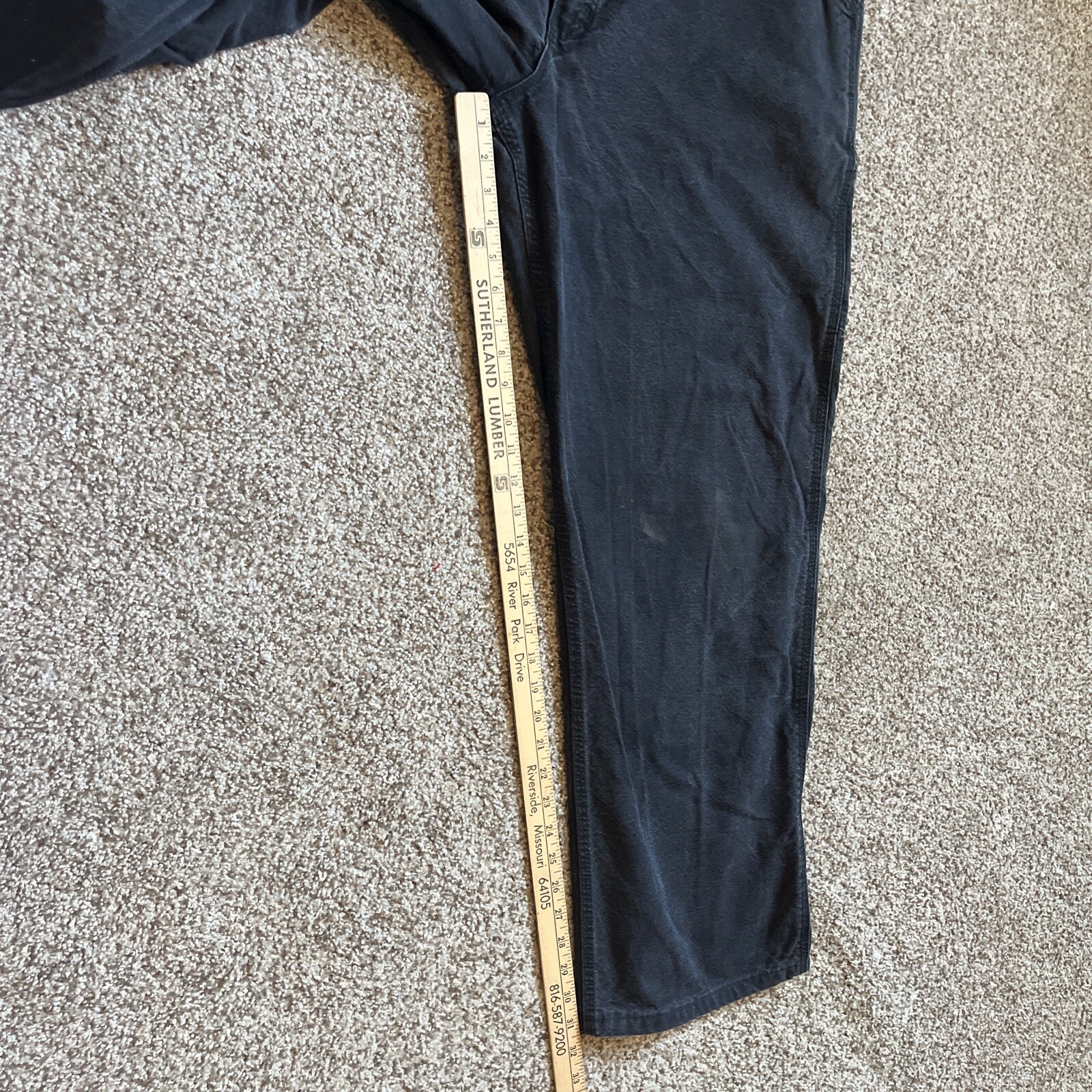 Carhartt Pants Mens 42x36 (41x31.5) Black CAT Flame Resistant Jeans 100791-001 - View 9